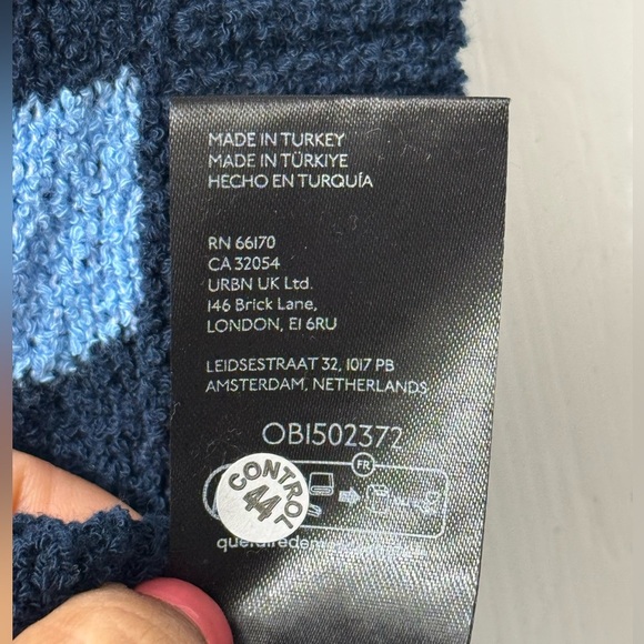 Free People crop sweater vest navy with blue stripes (T1) - Picture 6 of 6